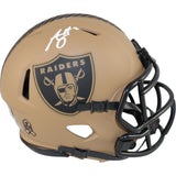 Ashton Jeanty Autographed Las Vegas Raiders Mini Helmet 23 STS Beckett 51001