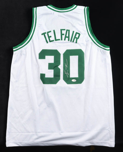 Sebastian Telfair Signed Boston Celtics White Jersey (JSA) 2014 1st Round Pick
