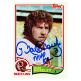 Mark Moseley Autographed Washington Redskins Trading Card Beckett Witness 54719