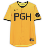 Paul Skenes Autographed Pirates Gold Nike City Connect Limited Jersey Fanatics