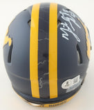 Mike Vanderjagt Signed West Virginia Mountaineers Speed Mini Helmet /Beckett QR