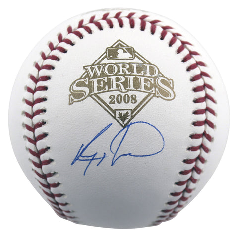 Phillies Ryan Howard Authentic Signed 2008 WS Logo Oml Baseball JSA Witness