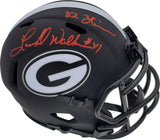 Herschel Walker Auto Georgia Bulldogs Eclipse Black Mini Helmet Heisman 82 BAS