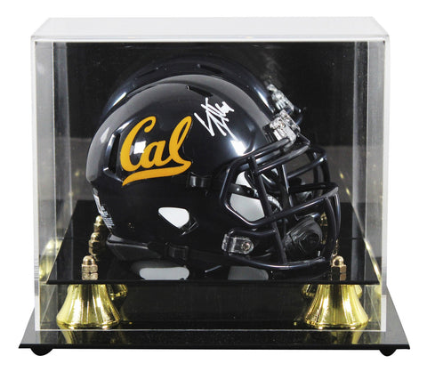 California Cameron Jordan Signed Speed Mini Helmet W/ Case BAS Witnessed
