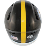 TJ Watt Autographed Pittsburgh Steelers Mid-Size Midi Helmet Beckett WIT 54022