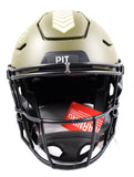 TJ Watt Signed Steelers F/S Salute to Service Speed Flex Helmet- Beckett W Holo