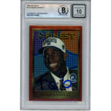 Kevin Garnett Autographed 95-96 Topps Finest #115 Trading Card Beckett 50879