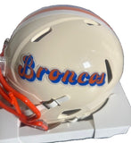 Peyton Manning Autographed Denver Broncos Retro Mini Helmet -- Fanatics COA