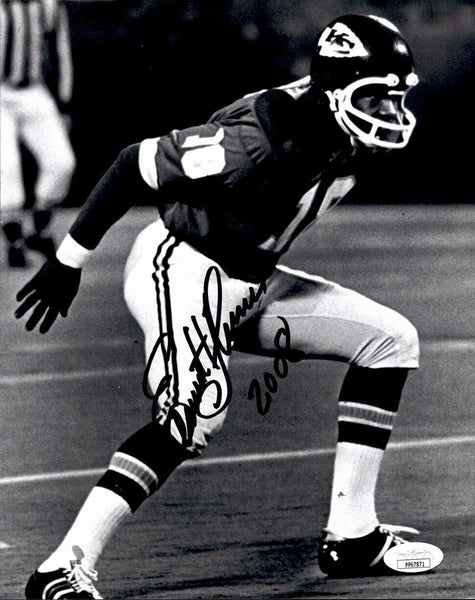 Emmitt Thomas HOF Kansas City Chiefs Signed/Inscribed 8x10 B/W Photo JSA 162001