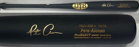 Pete Alonso Mets Signed DTB Dove Tail Axe Game Model PA20 Bat Auto MLB Fanatics