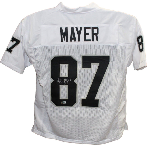 Michael Mayer Autographed/Signed Pro Style White Jersey Beckett 43094