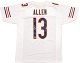 CHICAGO BEARS KEENAN ALLEN AUTOGRAPHED WHITE JERSEY BECKETT BAS WITNESS 238210