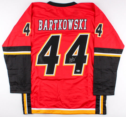 Matt Bartkowski Signed Flames Jersey (Beckett COA) Playing career 2010-present