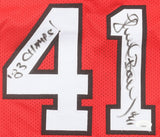 Thurl Bailey Signed N. C. State Wolfpack Jersey (JSA) 1st Round Draft Pick 1983