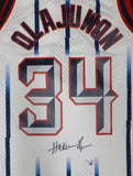 Rockets Hakeem Olajuwon Autographed Mitchell & Ness Jersey Fanatics QL84419581