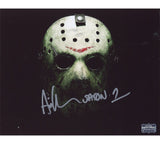 Ari Lehman Signed Friday the 13th Unframed 8x10 Jason Mask Photo - Insc