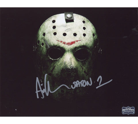 Ari Lehman Signed Friday the 13th Unframed 8x10 Jason Mask Photo - Insc
