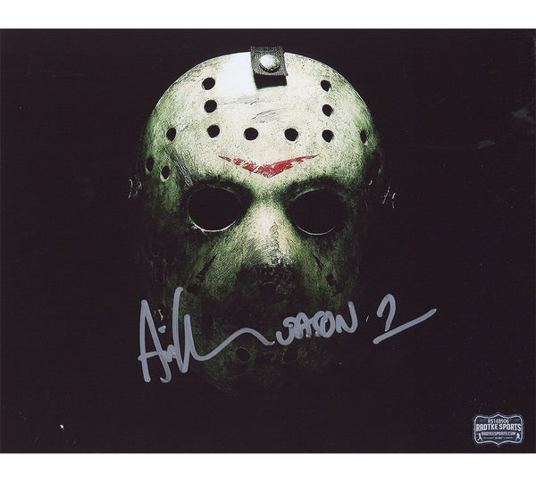 Ari Lehman Signed Friday the 13th Unframed 8x10 Jason Mask Photo - Insc