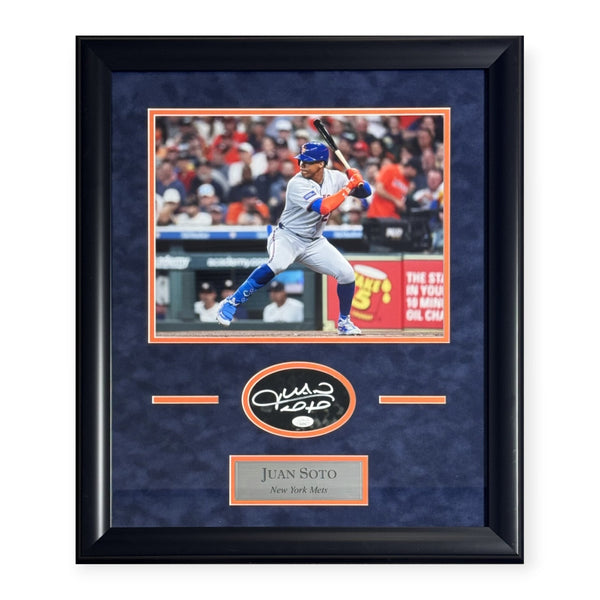 Juan Soto Signed Autographed Cut Framed to 21x24 New York Mets JSA