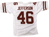 Malik Jefferson Signed Texas Longhorns Jersey (Jefferson Hologram) Bengals L.B.