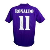 Ronaldo Nazario Signed Real Madrid Away Soccer Jersey #11 with Beckett Witness