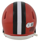 Browns Jeremiah Owusu-Koramoah Signed Speed Mini Helmet BAS Witnessed #WS42931