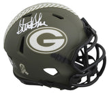 Packers Sterling Sharpe Signed STS Speed Mini Helmet W/ Case BAS Witnessed