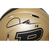 Aidan O'Connell Signed Purdue Boilermakers Authentic Gold Helmet Beckett 43666