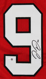 Georgia Jordan Davis Authentic Signed Red Pro Style Jersey JSA Witnessed 2