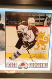 Peter Forsberg Autographed & Inscribed 16x20 Photo Lighted Shadowbox JSA COA