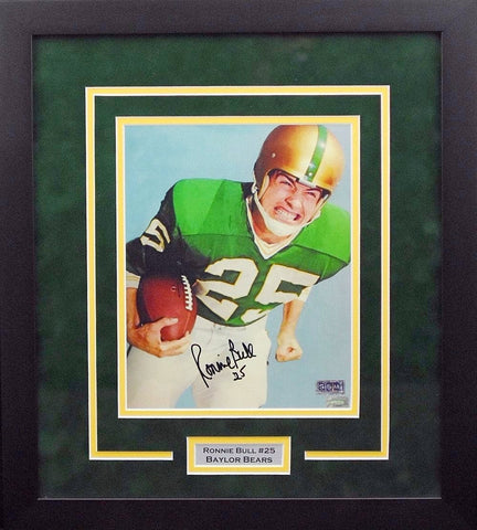 RONNIE BULL AUTOGRAPHED SIGNED BAYLOR BEARS FRAMED 8x10 PHOTO COA