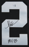 Raiders Marcus Allen "HOF 03" Signed Black Mitchell & Ness Framed Jersey Fanatic