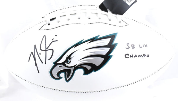 Nick Sirianni Signed Philadelphia Eagles Logo Football SB Champs Beckett W Holo