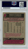 Roger Staubach Autographed 1977 Topps #45 Trading Card PSA Slab 43552