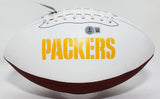Packers XLV Champ GREG JENNINGS Signed Wilson White Panel Football AUTO - BAS