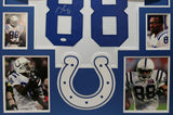 FRAMED INDIANAPOLIS COLTS MARVIN HARRISON SIGNED JERSEY JSA COA