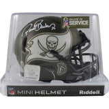 Ronde Barber Autographed Tampa Bay Buccaneers 22 STS Mini Helmet Beckett 49225