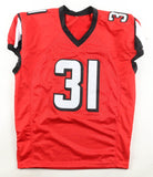 Xavier Watts Signed Atlanta Falcons Jersey Inscribed "Dirty Birds!"(JSA) Def. Bk