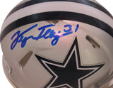 George Teague Signed Dallas Cowboys Speed Mini Helmet Beckett 40643