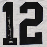 Terry Bradshaw Signed Pittsburgh Steelers Jersey (Beckett) 4xSuper Bowl Champ/QB