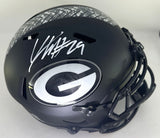 Packers XAVIER McKINNEY Signed Full Size '26 SALUTE Replica Spd Helmet AUTO JSA