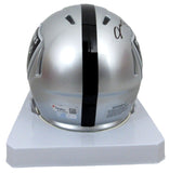 Max Crosby Signed/Auto Mini Football Helmet Oakland Raiders Fanatics 200042