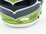 ERNEST JONES IV AUTOGRAPHED SEATTLE SEAHAWKS SPEED MINI HELMET MCS HOLO 242557