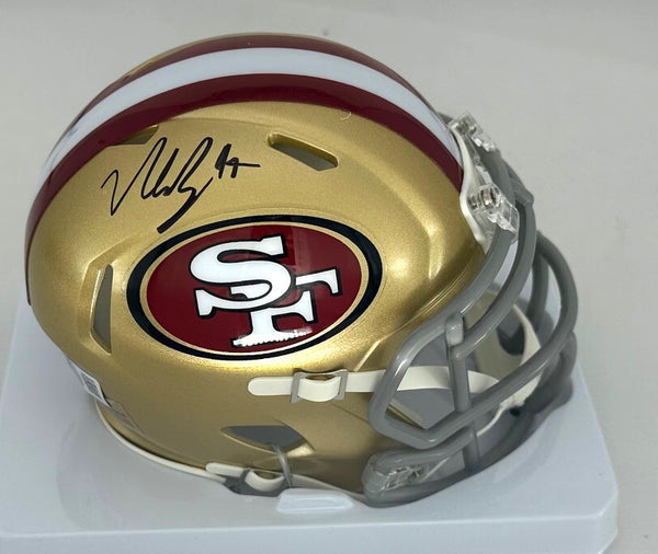 SF 49ers NICK BOSA Signed Riddell Speed Mini Helmet AUTO - BAS