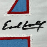 FRAMED Signed EARL CAMPBELL 35x39 Houston Blue Jersey JSA COA Auto