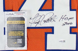 Floyd Little Signed Denver Broncos Jersey Inscribed HOF 2010 (JSA COA)All Pro RB