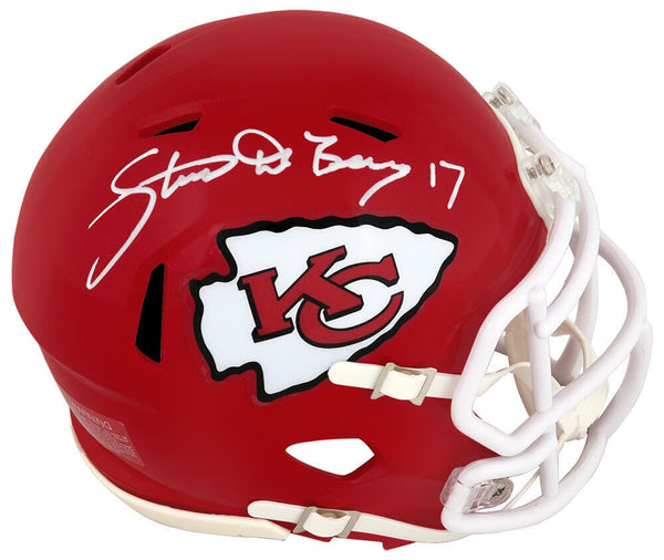 Steve DeBerg Signed Chiefs Riddell Speed Mini Helmet - (SCHWARTZ COA)