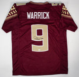Peter Warrick Signed Florida State Seminoles Jersey (JSA) 1999 BCS Champion W.R.