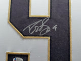 NEW ORLEANS SAINTS DREW BREES AUTOGRAPHED FRAMED WHITE JERSEY BECKETT BAS 200416