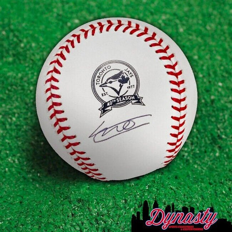 Vladimir Guerrero Jr Autographed Signed Blue Jays 40th Anniversary Baseball JSA